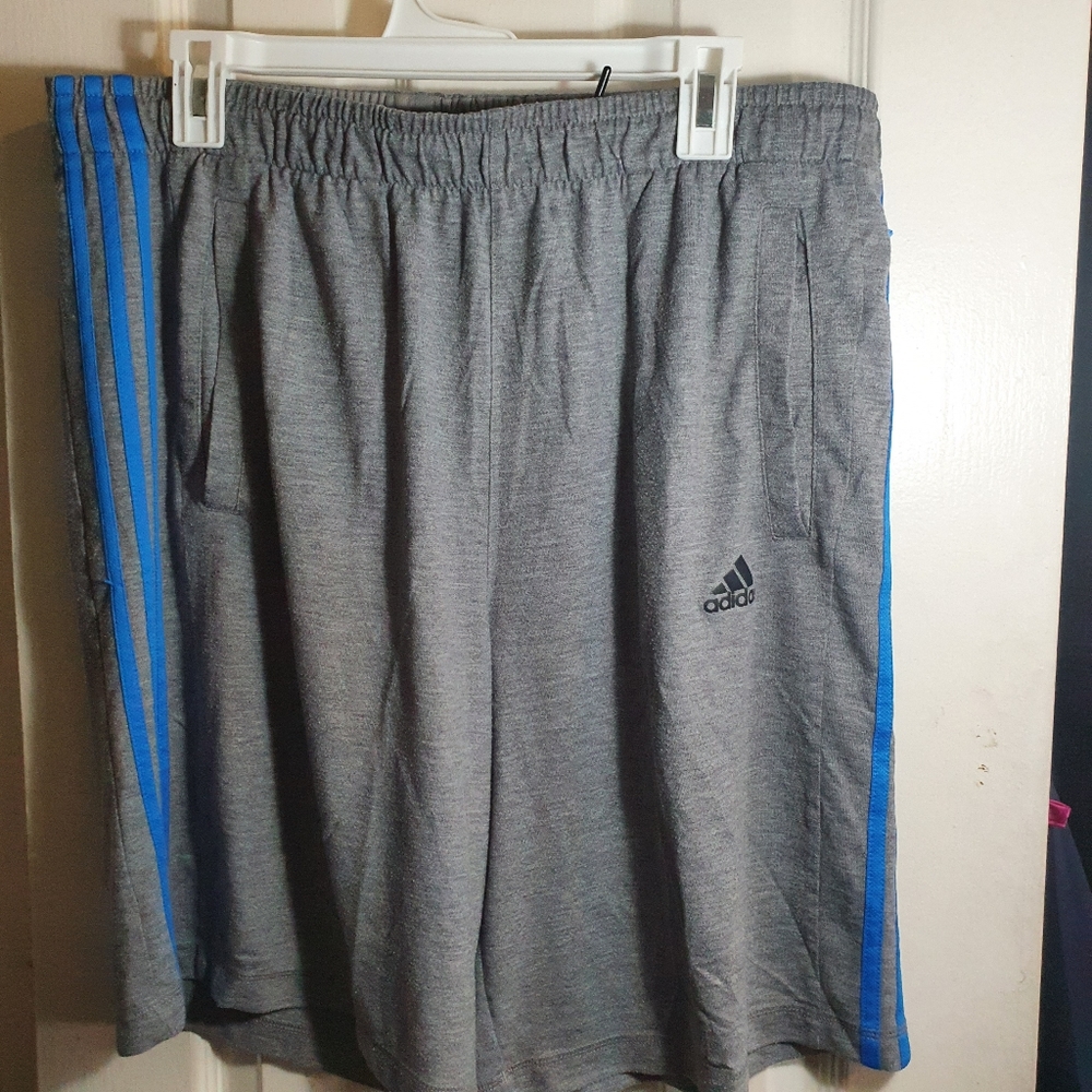 Adidas Climalite Shorts Gray/Blue (XL)